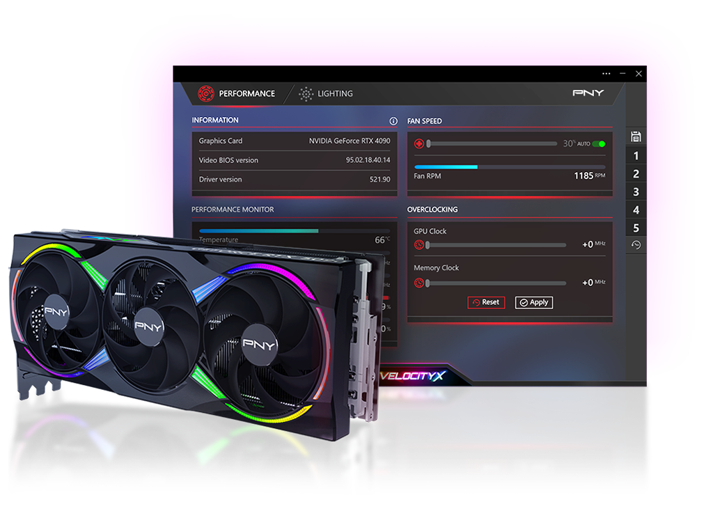 VelocityX Software with 50 Series GPU